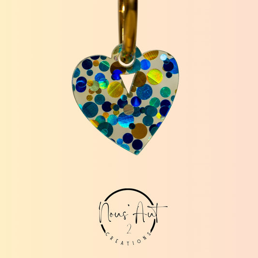 Pendentif Coeur en acrylique Ocean Nous’Aut 2
