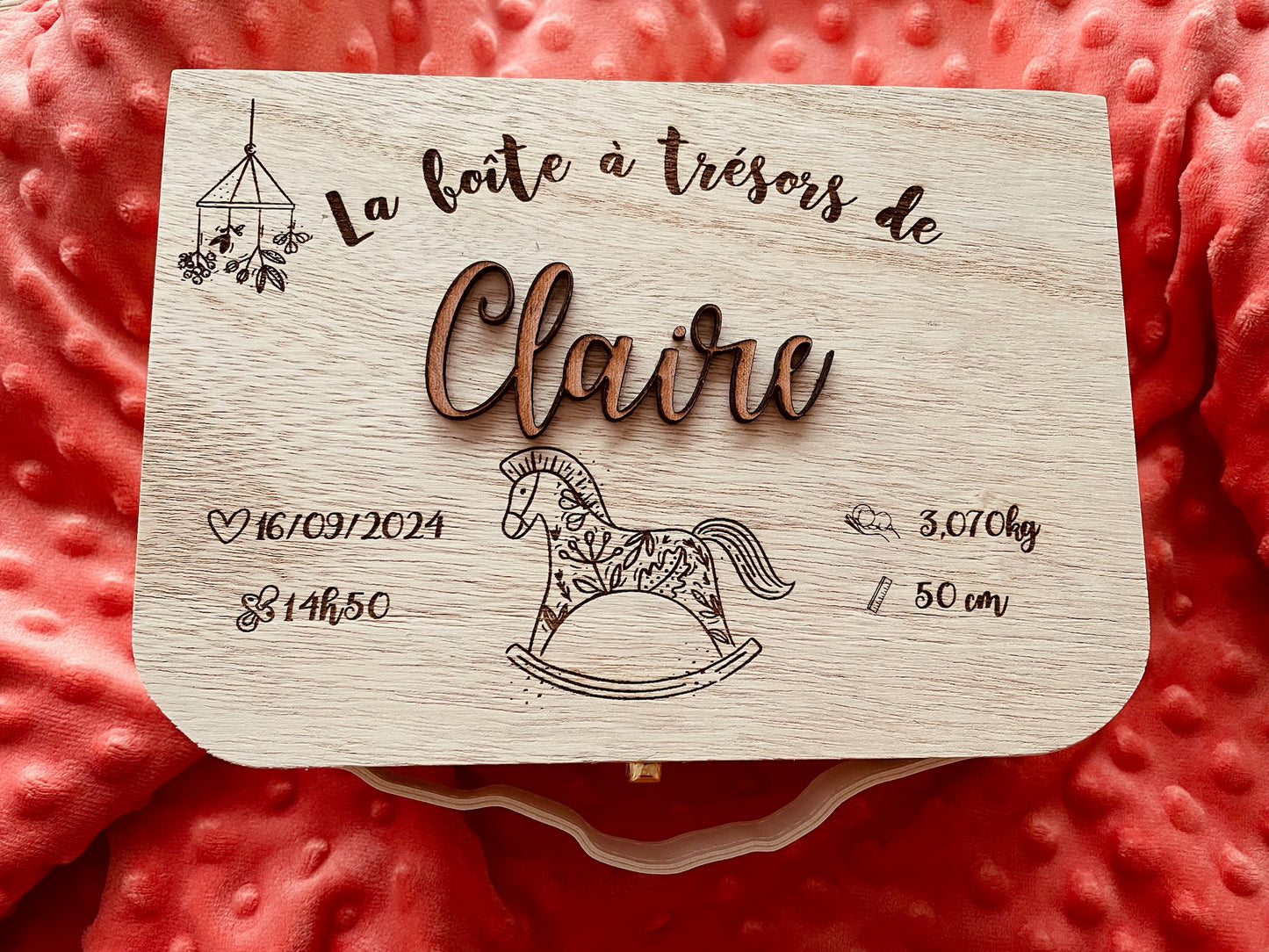 Grande boîte à trésor personnalisée