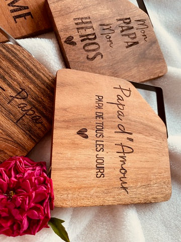 Sous-verres Papa (pack de 4)