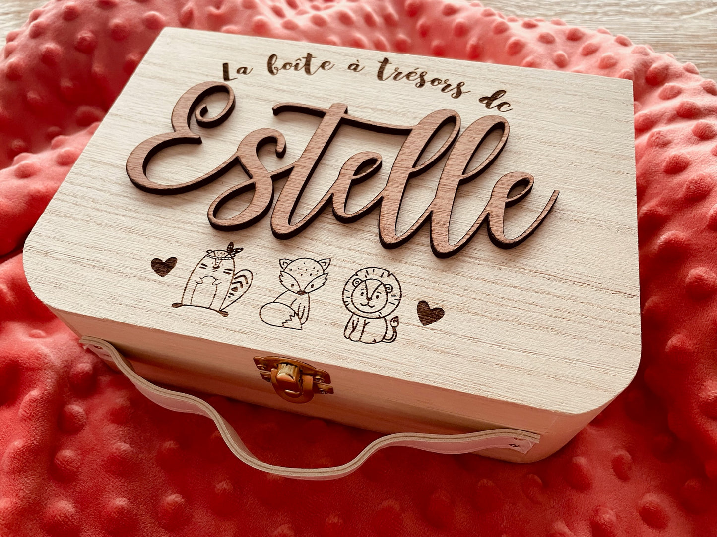 Grande boîte à trésor personnalisée