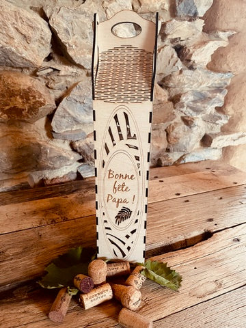 Coffret bouteille premium découpé