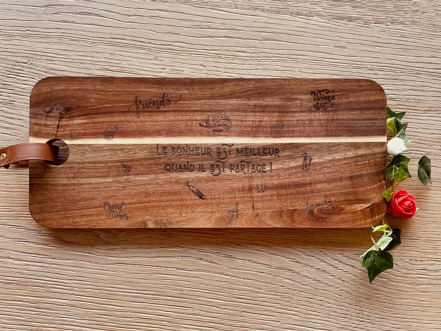 Planche acacia rectangulaire