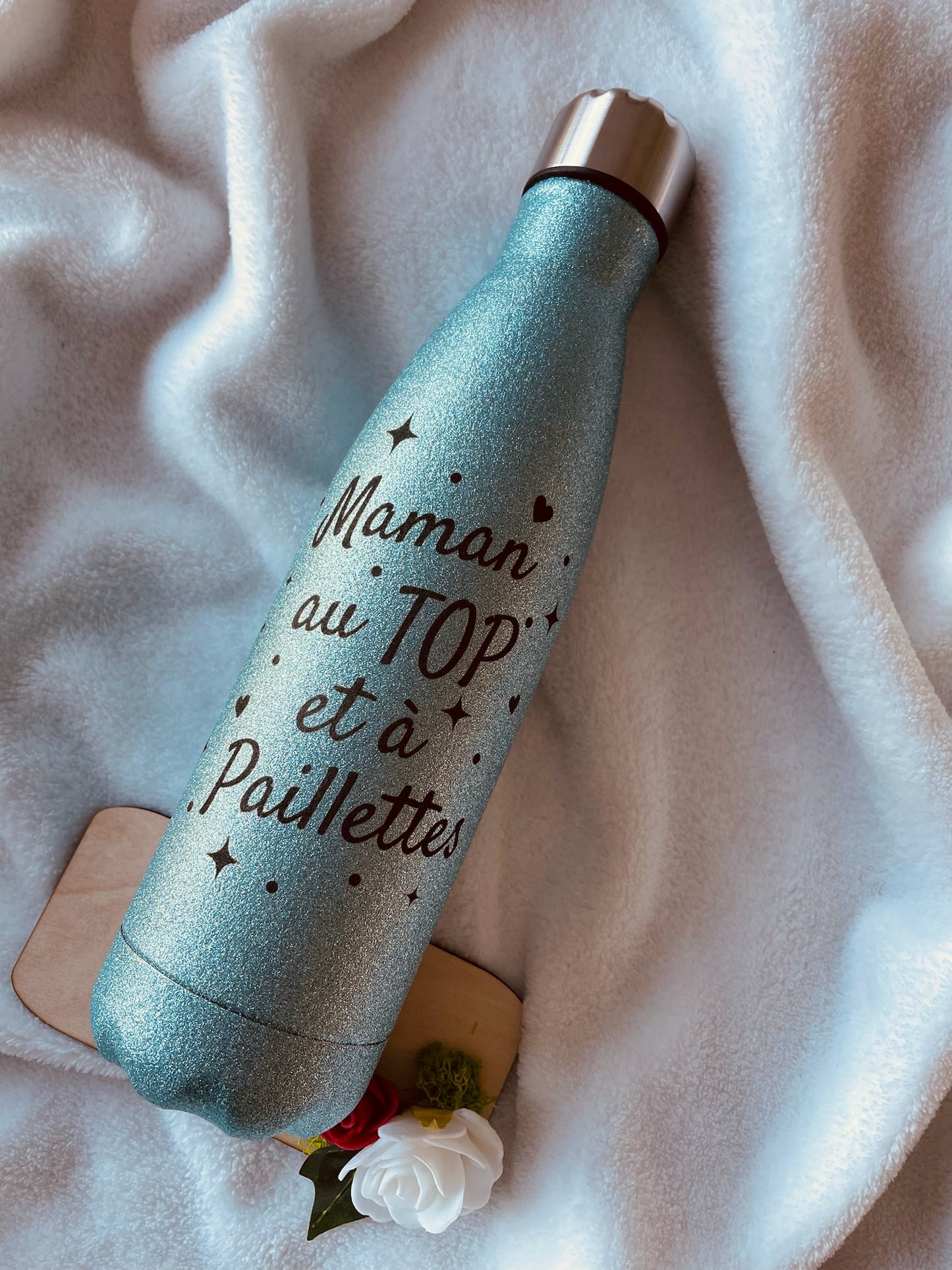 Gourde thermo paillettes