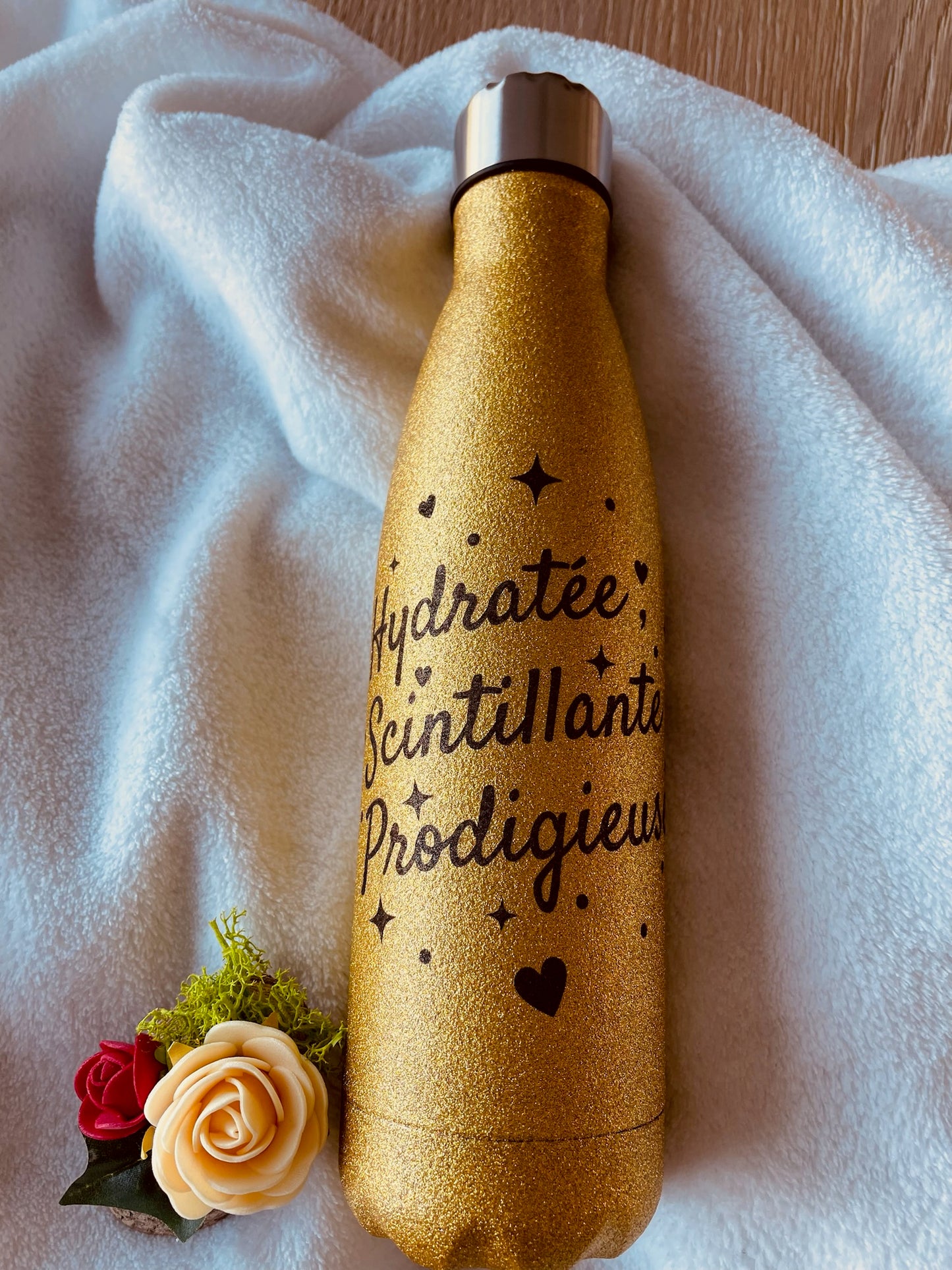 Gourde thermo paillettes