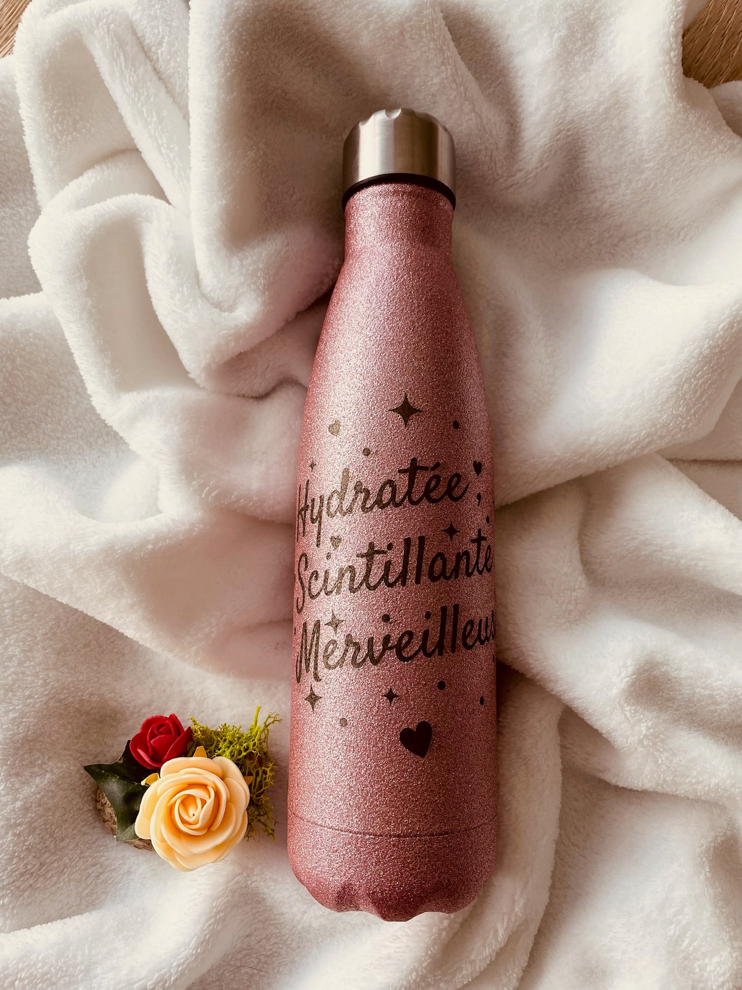 Gourde thermo paillettes