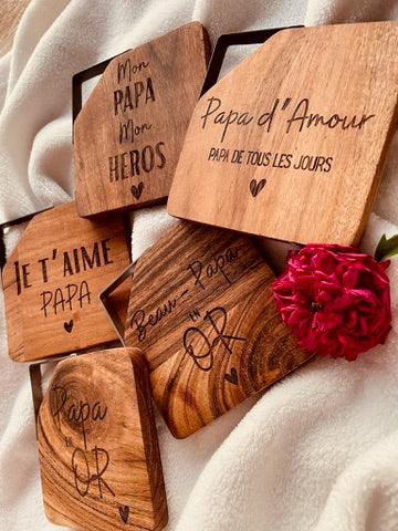 Sous-verres Papa (pack de 4)