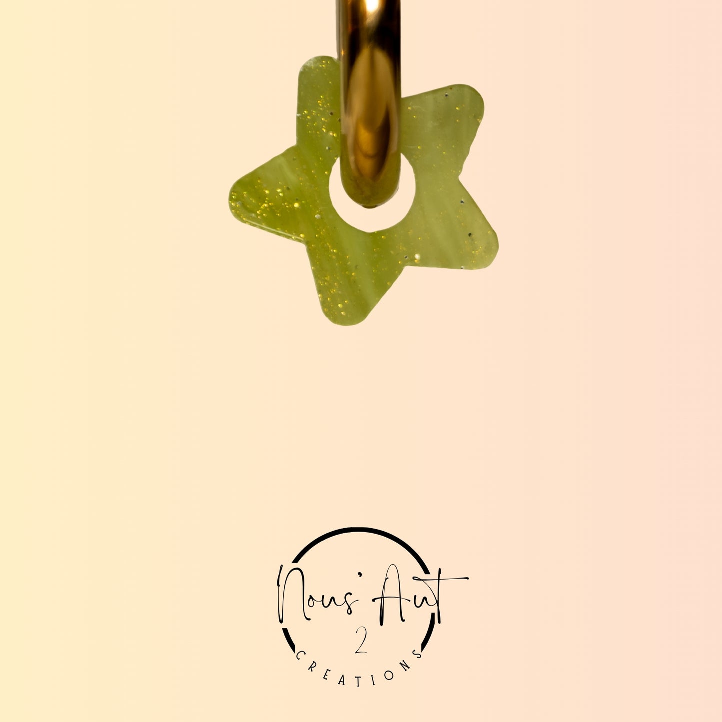 Pendentif enfant Etoile en acrylique Avocado Shake Nous’Aut 2