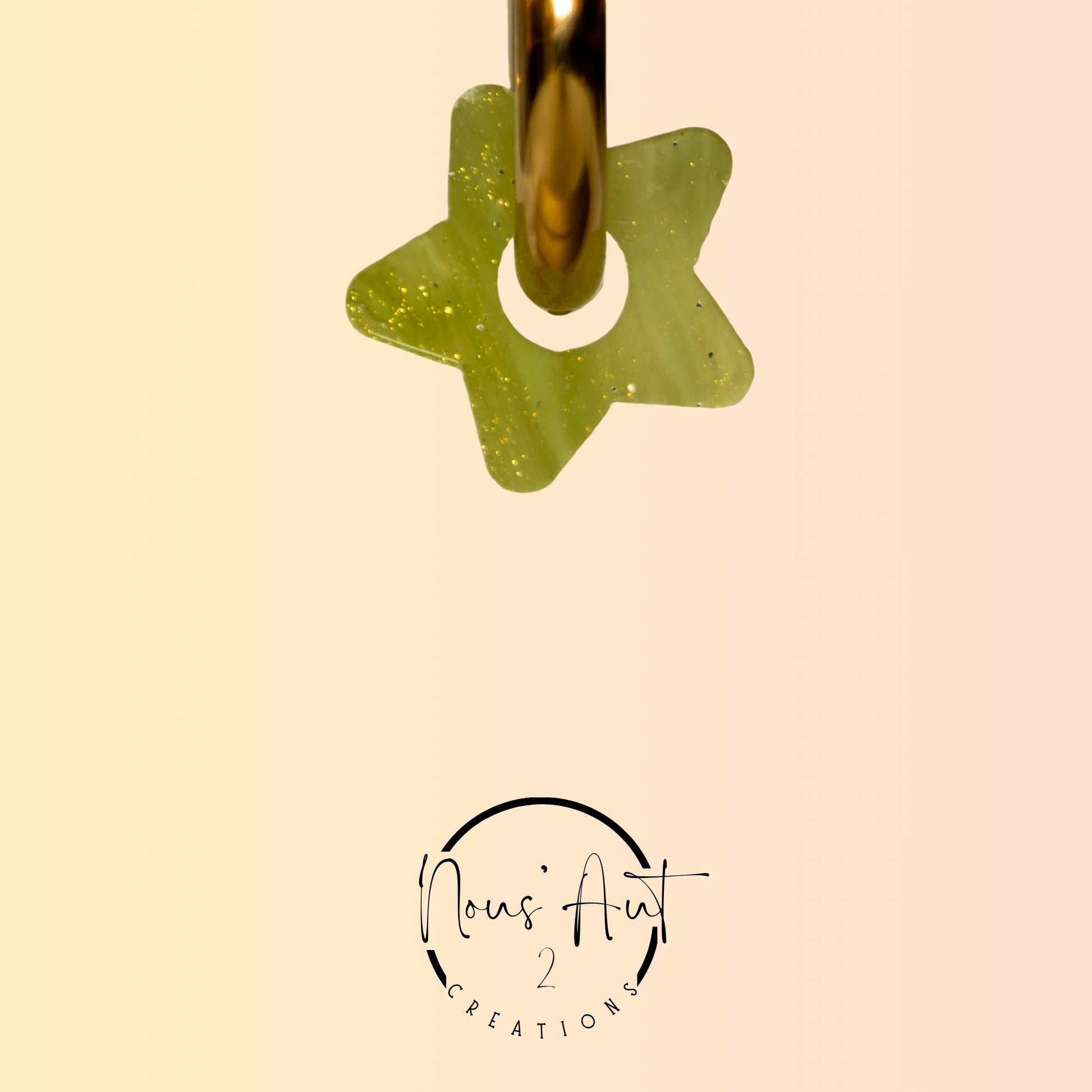 Pendentif enfant Etoile en acrylique Avocado Shake Nous’Aut 2