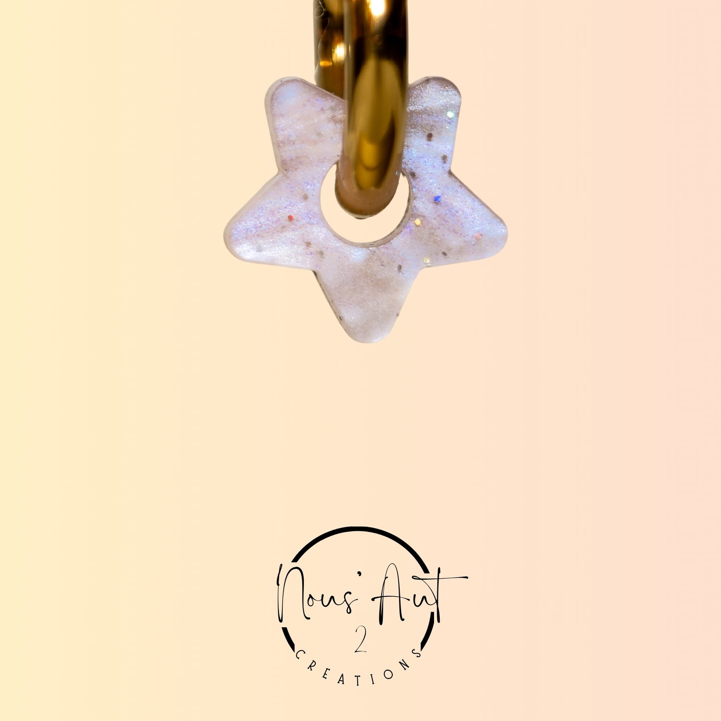 Pendentif enfant Etoile en acrylique Blush Nous’Aut 2