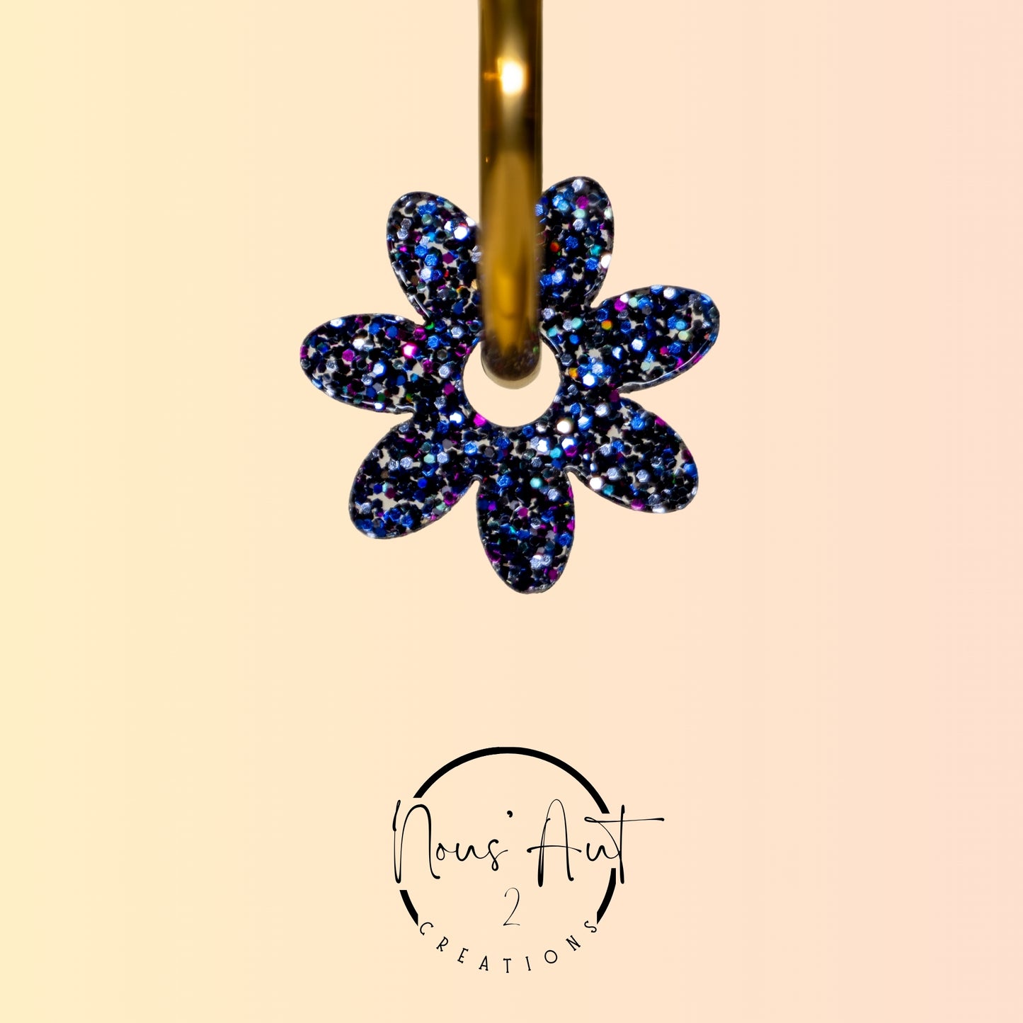 Pendentif enfant Fleur en acrylique Chaos Purple Nous’Aut 2