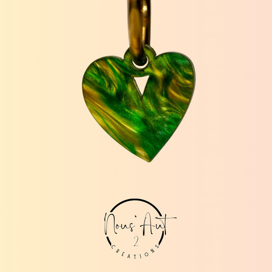 Pendentif Coeur en acrylique Enchanted Forest Nous’Aut 2