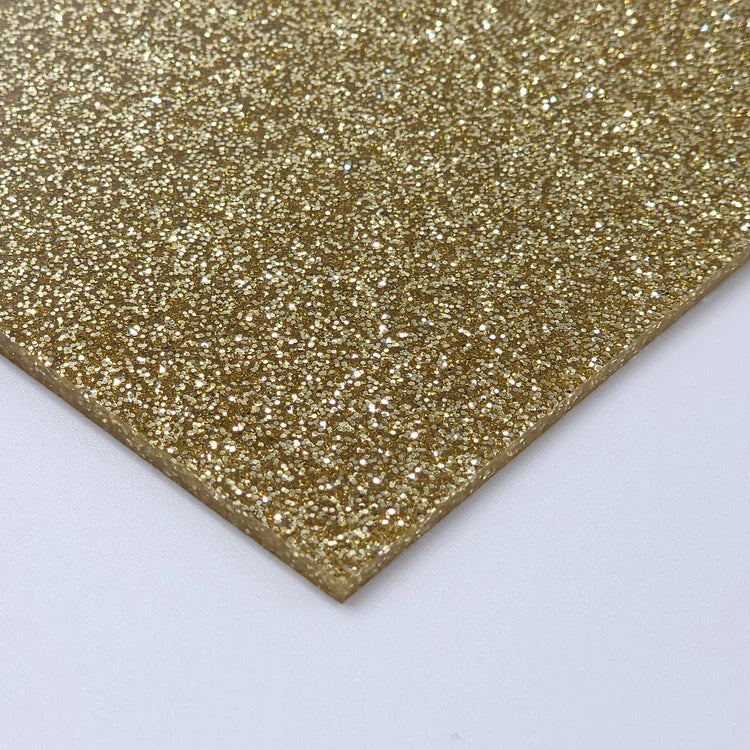 Pendentif Goutte en acrylique Doré paillette Nous’Aut 2