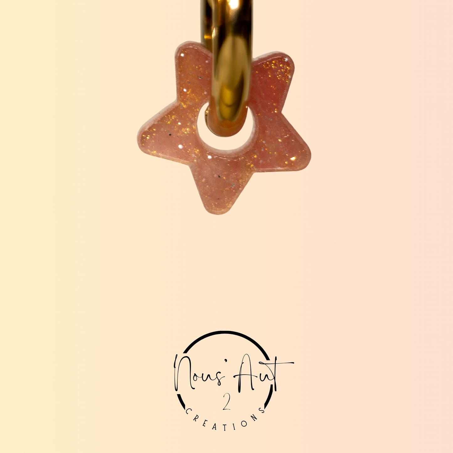 Pendentif enfant Etoile en acrylique Golden Raspberry Nous’Aut 2