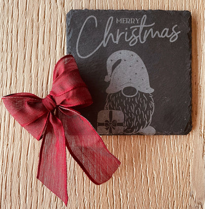 Sous-verres ardoise carrés Noël