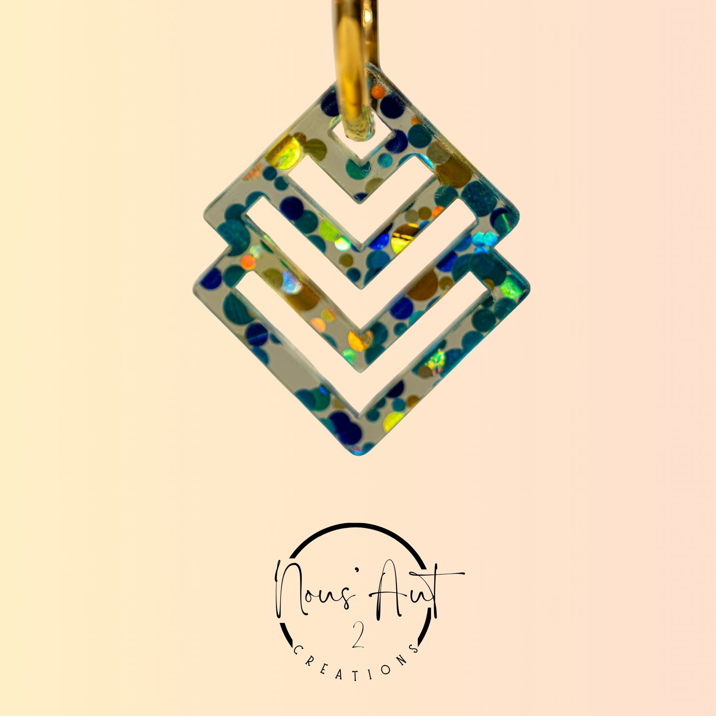 Pendentif Losange en acrylique Ocean Nous’Aut 2