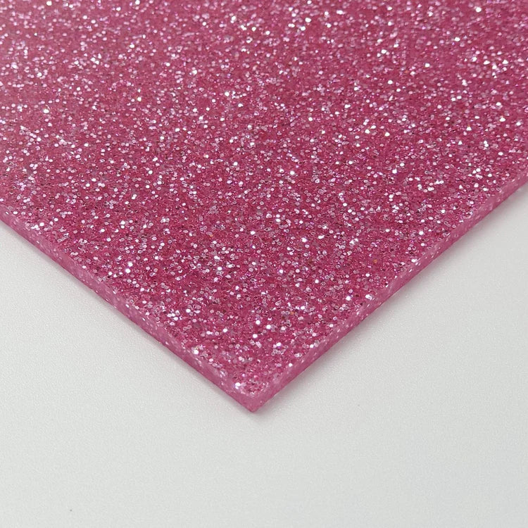 Pendentif Goutte en acrylique Rose paillette Nous’Aut 2