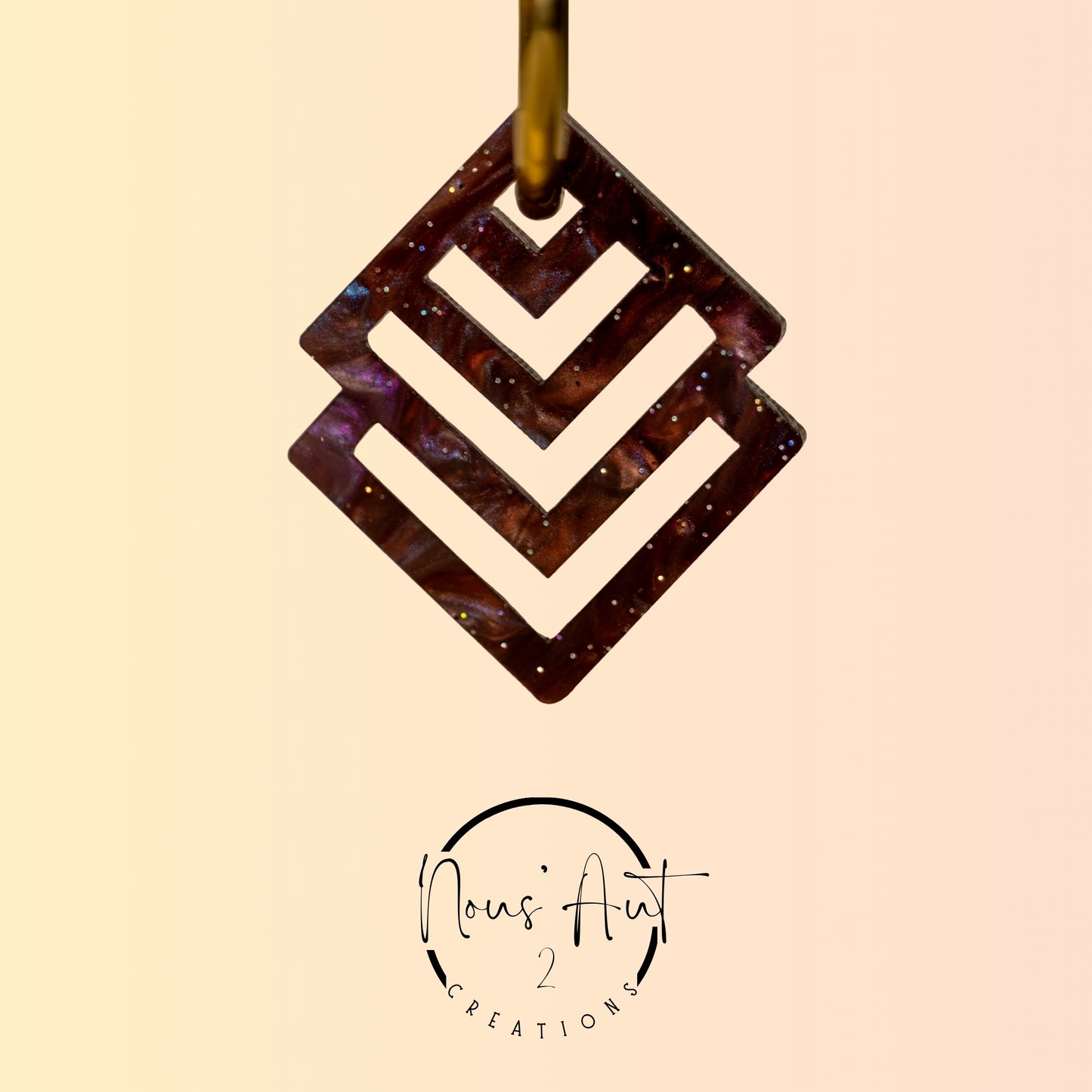 Pendentif Losange en acrylique Tann Nous’Aut 2