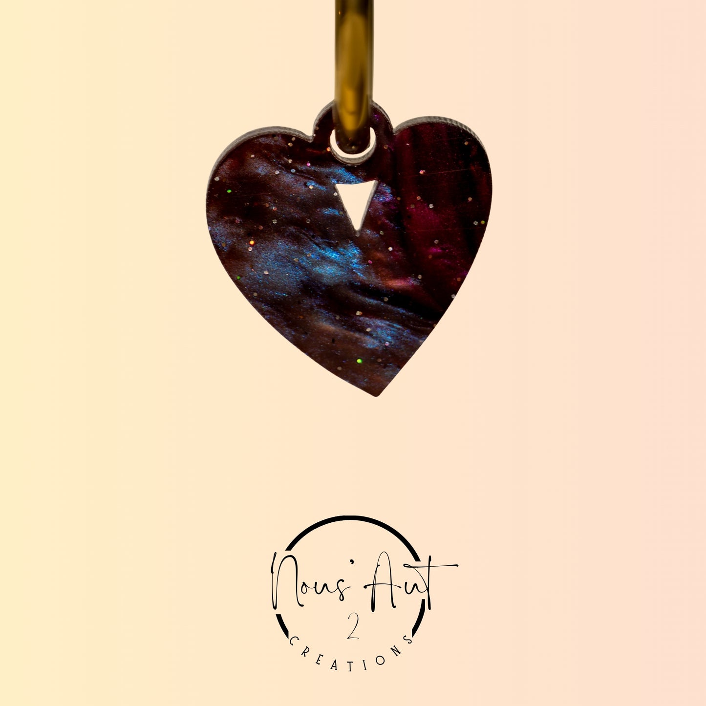 Pendentif Coeur en acrylique Tann Nous’Aut 2