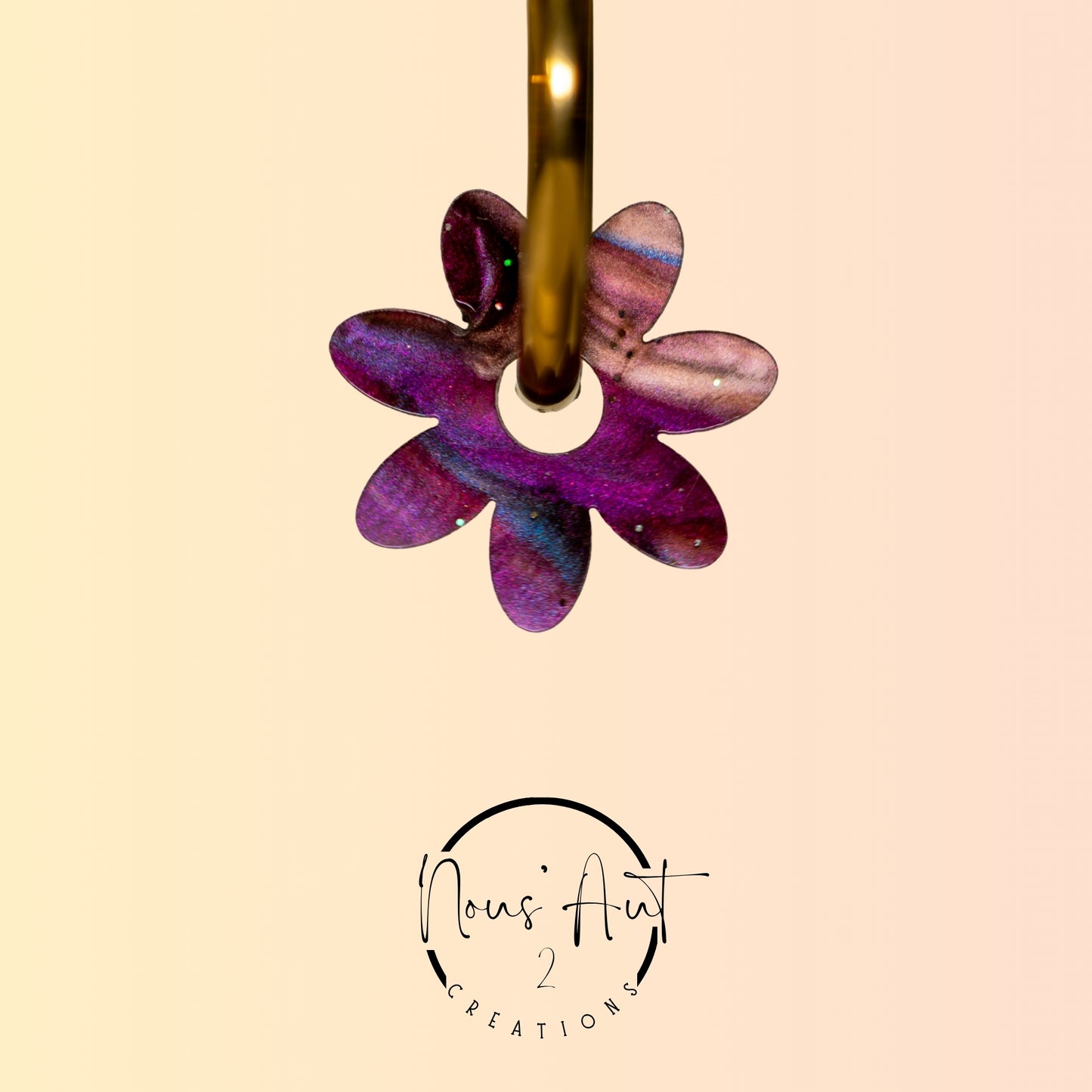 Pendentif enfant Fleur en acrylique Tann Nous’Aut 2